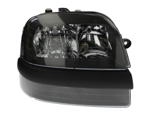 Far fata Dreapta (2*H1/H7, electric, fara motoras, culoare insert: negru, culoare semnalizator: fumuriu) potrivit FIAT DOBLO, DOBLO/MINIVAN