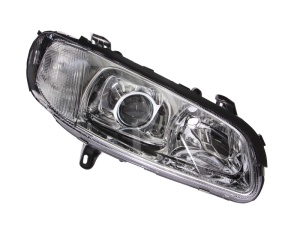 Far fata Dreapta (H1/H7, electric, fara motoras, culoare insert: cromat, culoare semnalizator: alb) potrivit OPEL OMEGA B - Img 1