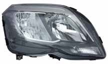 Far fata Dreapta (H15/H7/PWY24W, electric, cu motor, culoare insert: negru) potrivit MERCEDES GLK (X204)