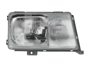 Far fata Dreapta (H3/H4, pneumatic, fara motoras, culoare insert: cromat, culoare semnalizator: transparent) potrivit MERCEDES 124 (C124), 124 T-MODEL (S124), 124 (W124) - Img 1