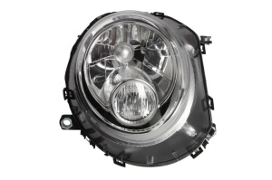 Far fata Dreapta (H4, electric, cu motor, culoare insert: cromat, culoare semnalizator: alb) potrivit MINI (R56), (R57), (R58), (R59), CLUBMAN (R55), CLUBVAN (R55) - Img 1