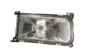 Far fata Dreapta (H4, electric, mecanic, fara motoras, culoare insert: argintiu) potrivit VW PASSAT B3/B4