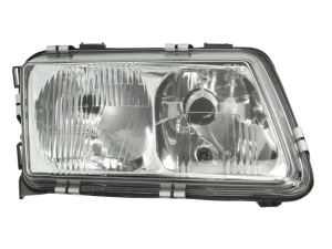 Far fata Dreapta (H4/H7, electric, fara motoras, culoare insert: cromat) potrivit AUDI A3 - Img 1