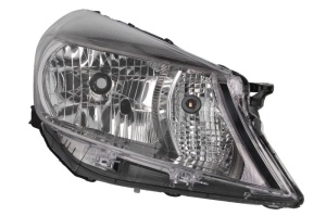 Far fata dreapta potrivit Toyota YARIS XP130 2010-2014 - H4, electric, fara motoras, culoare insert: gri, Gri