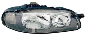 Far fata Stanga (2*H1, electric, fara motoras, culoare insertie: cromat/negru) potrivit FIAT MAREA - Img 3