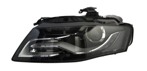 Far fata Stanga (bi-xenon, D3S/LED, automat, cu motor, culoare insert: fumuriu) potrivit AUDI A4 ALLROAD B8, A4 B8