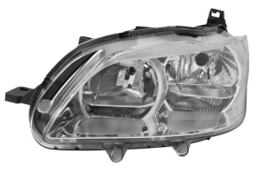 Far fata Stanga (H1/H7/PY21W/W5W, electric, fara motoras, culoare insert: cromat, culoare semnalizator: transparent) potrivit PEUGEOT 301