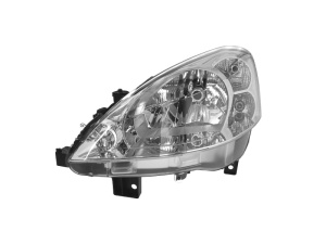 Far fata Stanga (H4, electric, cu motor, culoare insert: cromat) potrivit PEUGEOT PARTNER, PARTNER TEPEE, PARTNER/MINIVAN