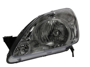 Far fata Stanga (H4, electric, fara motoras, culoare insert: cromat, culoare semnalizator: alb) potrivit HONDA CR-V II 09.01-12.04 - Img 1
