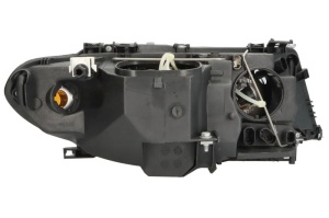 Far fata Stanga (H7/H7, electric, cu motor, culoare insert: cromat, culoare semnalizator: galben) potrivit BMW 3 (E46) - Img 2