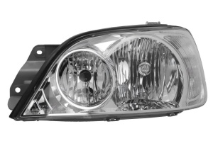 Far fata Stanga (H7/H7, manual, fara motoras, culoare insert: cromat, culoare semnalizator: transparent) potrivit KIA CARNIVAL I, CARNIVAL II - Img 1