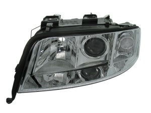 Far fata Stanga (xenon, D2S/H7, electric, fara motoras, culoare insert: cromat) potrivit AUDI A6 C5, ALLROAD C5 - Img 3