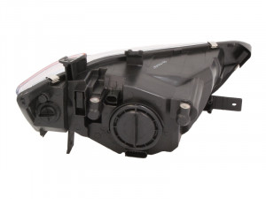 Far Stanga (H4, electric, cu motor, culoare insertie: negru, culoare semnalizator: galben) potrivit MITSUBISHI COLT VI - Img 2