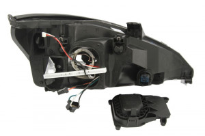 Far Stanga (H4, electric, fara motoras, culoare insertie: negru) potrivit FORD FOCUS I, FOCUS I/KOMBI; ZX3 - Img 2