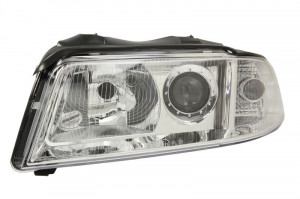 Far Stanga (H7/H7, electric, cu motor, culoare insertie: cromat) potrivit AUDI A4 B5 -09.01 - Img 1