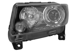 Far stanga (H9/WY21W, electric, cu motor, culoare insert: negru) potrivit JEEP COMPASS 2011-2016