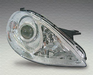 Far Stanga (halogen, H7/H7/PY21W/W5W, pneumatic, fara motoras, culoare insertie: cromat) potrivit MERCEDES A (W169) -06.12 - Img 3