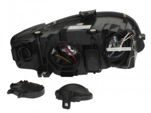 Far stanga potrivit AUDI A4 - (H7, reglaj electric, cu motoras, fundal negru) - Img 2