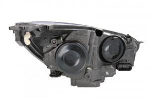 Far stanga potrivit FORD FOCUS 2014-2018 - (H15/H7, reglaj electric, cu lumini de zi, fundal negru) - Img 2