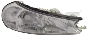 Far stanga potrivit FORD MONDEO 1996-2000 - (H7, reglaj electric, fundal argintiu)