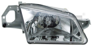 Far stanga potrivit MAZDA 323 F VI, 323 S VI - (H4, electric, cu motoras, fundal cromat)