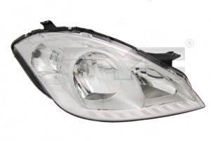 Far stanga potrivit MERCEDES Clasa A (W169) - (H7, pneumatic, fundal cromat)