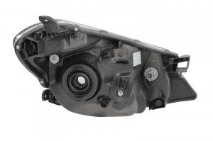 Far stanga potrivit TOYOTA YARIS 2010-2014 - (H4, electric, fundal cromat)