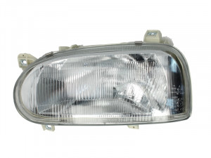 Far stanga potrivit VW GOLF 3 - (H4, electric, fundal argintiu)