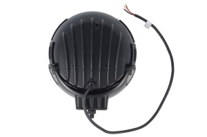 Far universal stanga/dreapta (faza lunga, FERVOR 180, LED, 12/24V, 3; 27W, inaltime 202mm, diametru 180mm, adancime: 69mm, transparent, metal/plastic, negru, lumini pozitie, lungime cablu: 500mm, - Img 2