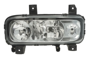 Fat stanga (H1/H7/W5W, electric, cu motor, cu lumina de ceata, culoare insert: crom platinat) potrivit MERCEDES ATEGO, ATEGO 2, ATEGO 3 01.98- - Img 1