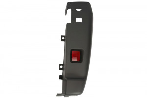 Flaps bara protectie Spate Dreapta cu reflector, gri, TUV potrivit CITROEN JUMPER I, JUMPER II; FIAT DUCATO; PEUGEOT BOXER 04.06-08.14 - Img 1