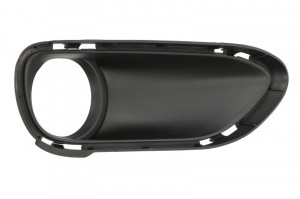Grila bara fata dreapta cu locas lampa ceata, gri, TURBO potrivit PORSCHE CAYENNE II 92A/958 06.10-10.14 - Img 1