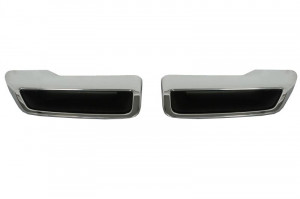 Grila bara fata spate potrivit PEUGEOT 3008 dupa 2016 - dreapta/stanga (plastic, crom/negru)