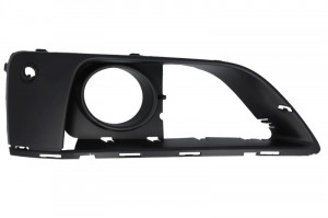 Grila bara fata stanga cu locas lampa ceata, cu locas senzor parcare, plastic, negru, LUXURY potrivit BMW 2 Active Tourer F45, F46, 2 Gran Tourer F46 09.14-12.18 - Img 1