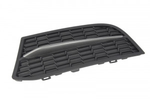 Grila bara fata stanga potrivit BMW Seria 5 F10 5 F11 2009-2013 - inchisa, pachet M, negru - Img 2