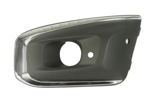 Grila bara fata stanga potrivit Peugeot 3008 I 2013-2016 - plastic, negru /crom