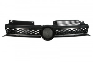 Grila radiator GTD, crom/negru potrivit VW GOLF 6 1.2-Electric 2008-2016