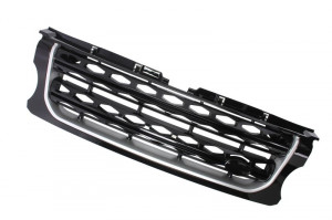 Grila radiator potrivit LAND ROVER DISCOVERY IV 2.7D-5.0 2009-2018 2014-2015 - (argintiu/negru)