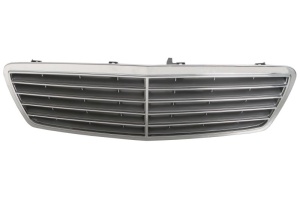Grila radiator potrivit MERCEDES C T-MODEL (S203), C (W203) 1.8-5.4 2000-2007 pana in 2004 - (crom/gri)