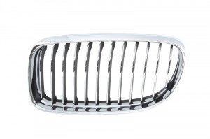 Grila radiator Stanga potrivit BMW 3 (E90), 3 (E91) 1.6-4.4 2004-2012 pana in 2012 - (crom/negru)