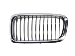 Grila radiator Stanga potrivit BMW 7 (E38) 2.5D-5.4 1994-2001 pana in 2001 - (crom/negru)