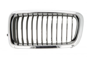 Grila radiator Stanga potrivit BMW 7 (E38) 2.5D-5.4 1994-2001 pana in 2001 - (crom/negru)