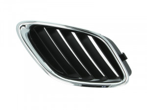 Grila radiator Stanga potrivit SAAB 9-3 1.8-2.8 2002-2015 pana in 2007 - (crom/negru)