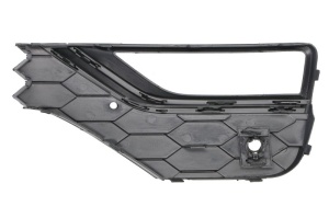 Grila ventilatie bara fata dreapta potrivit VW AMAROK 2H 2016-2022 - (cu dungă neagra, cu orificii lampa ceata, plastic, negru) - Img 2