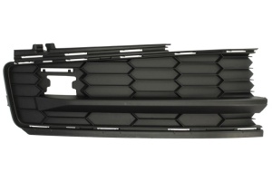 Grila ventilatie bara fata stanga potrivit SKODA KODIAQ 2017-2018 - (cu orificii senzor parcare, plastic, negru)