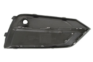 Grila ventilatie bara fata stanga potrivit VOLVO XC60 II dupa 2017 - (cu dungă acoperită cu crom, cu orificii senzor parcare, plastic, negru/crom) - Img 2