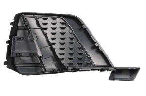 Grila ventilatie bara protectie fata stanga potrivit AUDI A1 GB dupa 2018 - (cu dungi crom, cu orificii senzor parcare, S-LINE) - Img 2