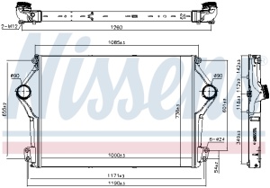 Intercooler EURO 6 potrivit SCANIA G II, P II, R II, S DC09.119-OC13.101 09.16- - Img 3