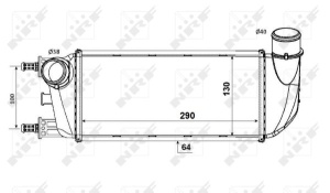 Intercooler potrivit FIAT 500, 500 C; FORD KA 1.2/1.3D 07.07- - Img 3