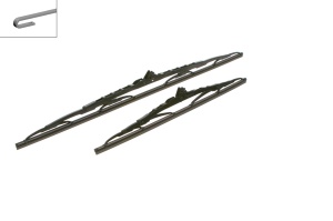 Lamela stergator fata (2buc) 612 Twin 600/400mm potrivit IVECO DAILY IV, DAILY V; MERCEDES E (W213); BMW 7 (E38) 7 (E65, E66, E67); CHEVROLET CAPTIVA; DODGE CALIBER; HYUNDAI I10 III 10.94- - Img 4